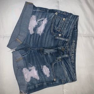American Eagle rolled midi shorts